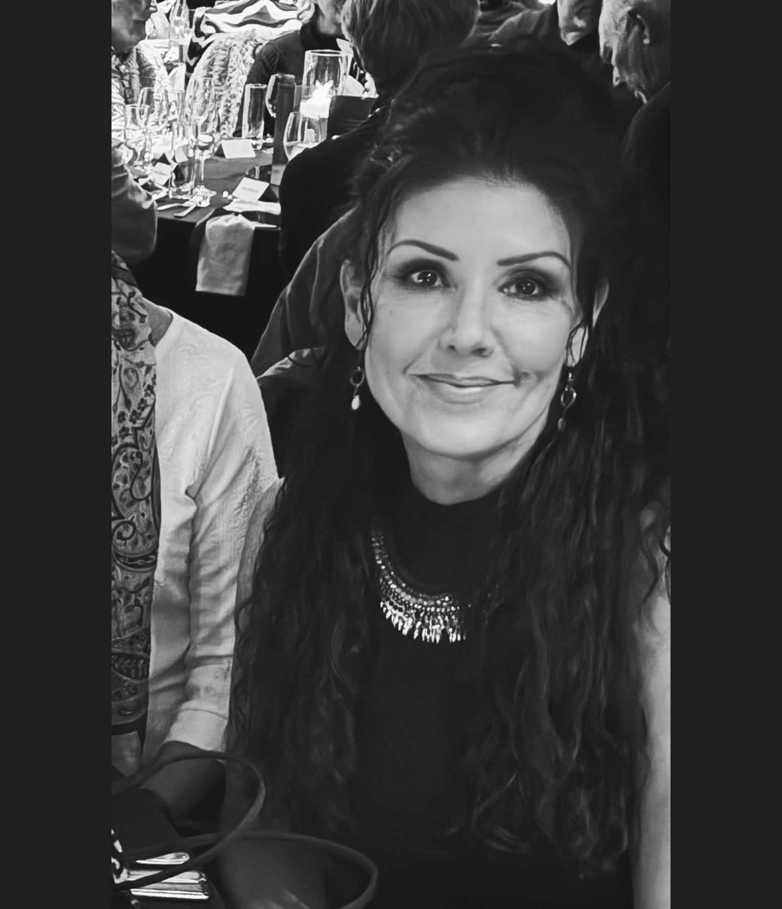 Black and white portrait of Dian Bronz